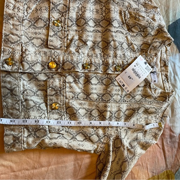 NWT Zara animal print jacket size xs - Picture 7 of 8